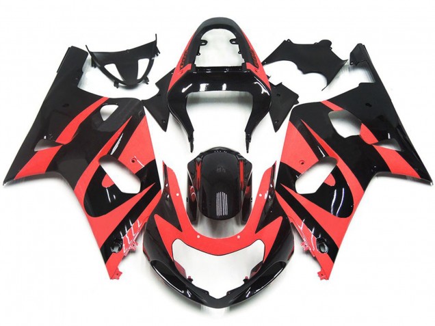 Estilo Personalizado OEM Rojo Claro 01-03 GSXR 600-750 Carenado Moto Estilo Personalizado OEM Rojo Claro 01-03 GSXR 600-750 Carenado Moto