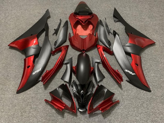 Estilo Personalizado OEM Rojo / Negro 08-16 R6 Carenado Moto Estilo Personalizado OEM Rojo / Negro 08-16 R6 Carenado Moto