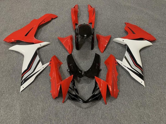Estilo Rojo & Blanco Brillante 11-24 GSXR 600-750 Carenado Moto Estilo Rojo & Blanco Brillante 11-24 GSXR 600-750 Carenado Moto
