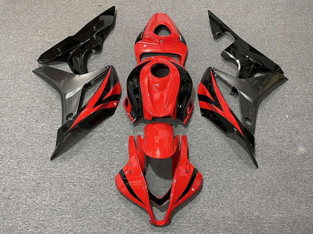 Estilo Rojo OEM & Gris 07-08 CBR600RR Carenado Moto Estilo Rojo OEM & Gris 07-08 CBR600RR Carenado Moto