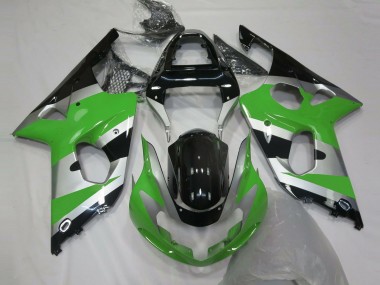 Estilo Verde Plateado OEM 00-02 GSXR 1000 Carenado Moto