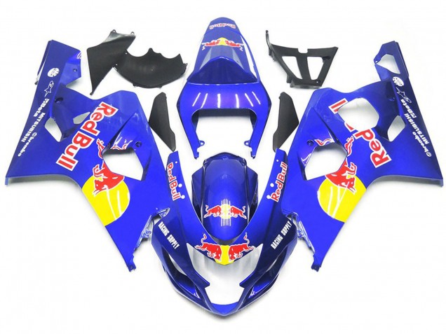 Estilo Vibrante Azul Rojo Toro 04-05 GSXR 600-750 Carenado Moto Estilo Vibrante Azul Rojo Toro 04-05 GSXR 600-750 Carenado Moto