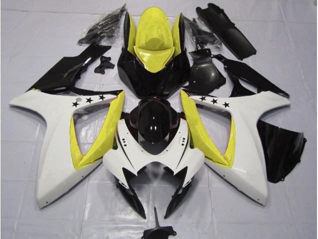Estrella Amarilla 06-07 GSXR 600-750 Carenado Moto Estrella Amarilla 06-07 GSXR 600-750 Carenado Moto