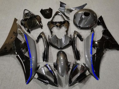 Fibra De Carbono & Azul 08-16 R6 Carenado Moto
