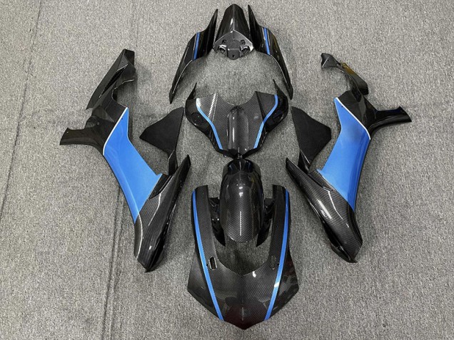 Fibra De Carbono & Azul Claro 15-19 R1 Carenado Moto Fibra De Carbono & Azul Claro 15-19 R1 Carenado Moto