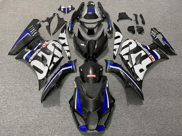 Fibra De Carbono Estilo & Azul 17-23 GSXR 1000 Carenado Moto Fibra De Carbono Estilo & Azul 17-23 GSXR 1000 Carenado Moto