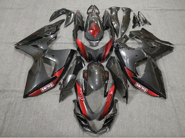 Fibra De Carbono Rojo 09-16 GSXR 1000 Carenado Moto Fibra De Carbono Rojo 09-16 GSXR 1000 Carenado Moto
