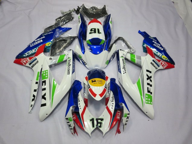 Fixi Azul 08-10 GSXR 600-750 Carenado Moto Fixi Azul 08-10 GSXR 600-750 Carenado Moto
