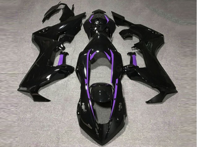 Forro Negro Brillante & Morado 17-23 CBR1000RR Carenado Moto Forro Negro Brillante & Morado 17-23 CBR1000RR Carenado Moto