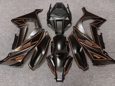 Forro Negro Mate & Naranja 11-15 ZX10R Carenado Moto