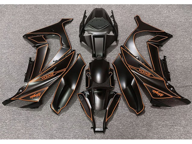 Forro Negro Mate & Naranja 11-15 ZX10R Carenado Moto Forro Negro Mate & Naranja 11-15 ZX10R Carenado Moto