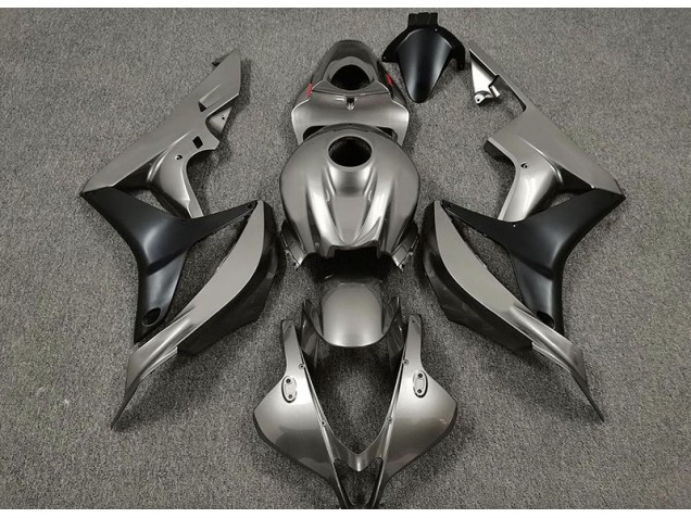 Gris Brillante & Negro 07-08 CBR600RR Carenado Moto Gris Brillante & Negro 07-08 CBR600RR Carenado Moto