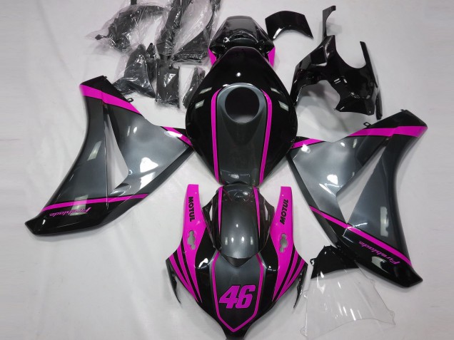 Gris Motul & Rosa 08-11 CBR1000RR Carenado Moto Gris Motul & Rosa 08-11 CBR1000RR Carenado Moto