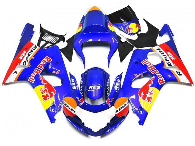 Kit De Estilo OEM Rojo Personalizado Red Bull 00-02 GSXR 1000 Carenado Moto Kit De Estilo OEM Rojo Personalizado Red Bull 00-02 GSXR 1000 Carenado Moto