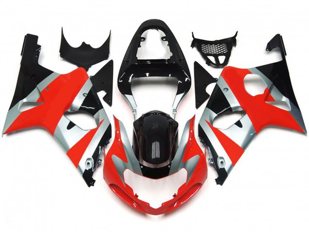 Kit Estilo Rojo Brillante OEM 00-02 GSXR 1000 Carenado Moto Kit Estilo Rojo Brillante OEM 00-02 GSXR 1000 Carenado Moto