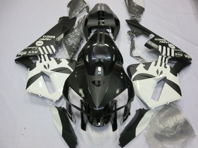 Logotipos En Negro Mate & Puisher 05-06 CBR600RR Carenado Moto