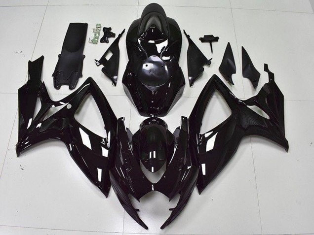 Carenado Moto Suzuki GSXR 600/750 2006-2007 - Negro Brillante