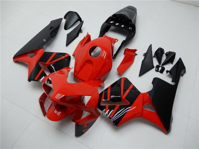 Carenados Moto Honda CBR600RR 2003-2004 - Rojo Negro Brillante OEM Estilo
