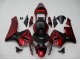 Carenados Moto Honda CBR600RR 2003-2004 - Rojo Negro Mate Raya