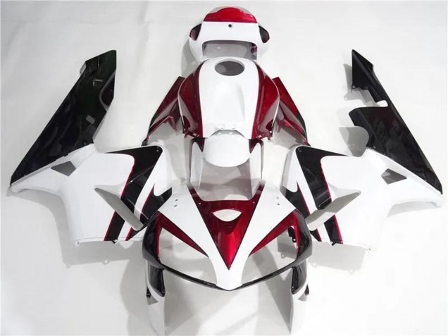 Kits Carenados Moto Honda CBR600RR 2005-2006 - Blanco Rojo Negro
