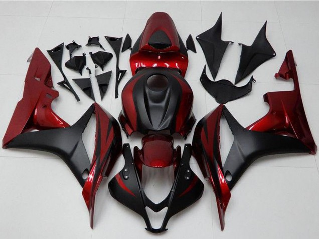 Kits Carenado Moto Honda CBR600RR 2007-2008 - Rojo Negro Mate