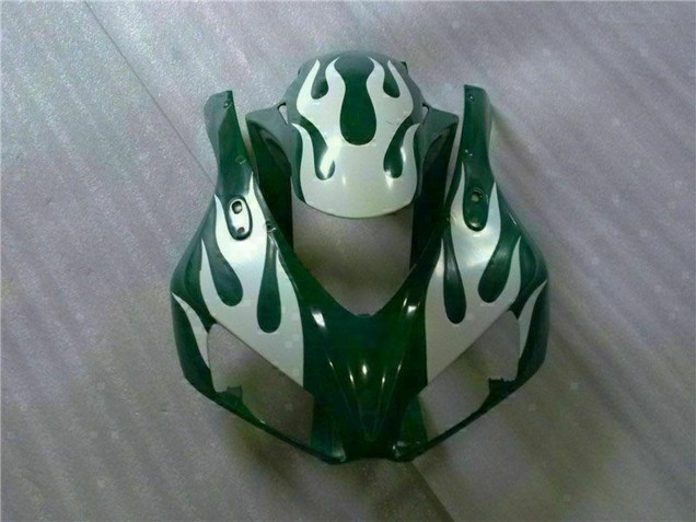 Carenados Moto Honda CBR1000RR 2006-2007 - Blanco Verde Llama