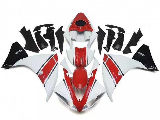 Carenados Moto Yamaha YZF R1 2009-2011 - Blanco Rojo Negro