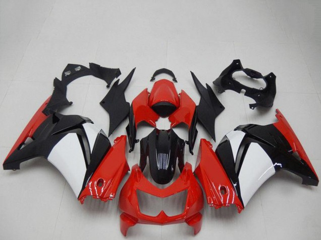 Carenados Moto Kawasaki EX250 2008-2012 - Rojo Blanco Negro