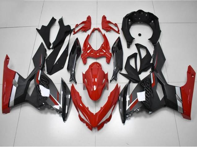 Carenados Moto Kawasaki EX400 2018-2024 - Rojo Gris Negro