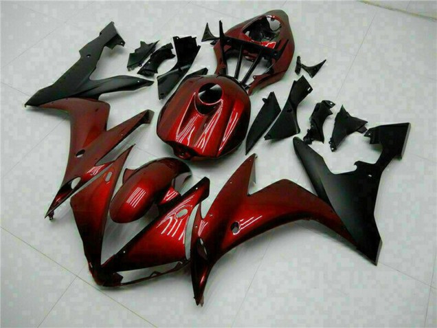 Carenados Moto Yamaha YZF R1 2004-2006 - Rojo Granate Negro Mate