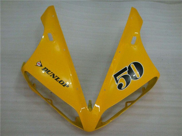 Carenados Moto Yamaha YZF R1 2004-2006 - Amarillo Negro Brillante Dunlop 50