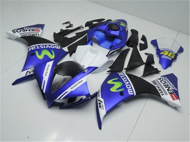 Carenados Moto Yamaha YZF R1 2012-2014 - Azul Blanco Negro Verde MoviStar Yamalube ENEOS
