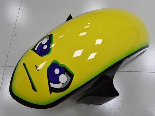 Carenados Moto Yamaha YZF R6 2006-2007 - Azul Amarillo Negro Brillante Tiburón