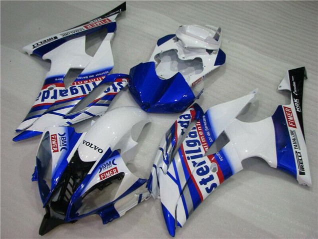 Carenados Moto Yamaha YZF R6 2008-2016 - Blanco Azul Rojo Sterilgarda Volvo Fimer Yamalube