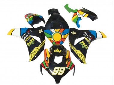 Carenados Moto Honda CBR1000RR 2008-2011 - Azul Amarillo Verde Rojo Negro RuedaColores 99