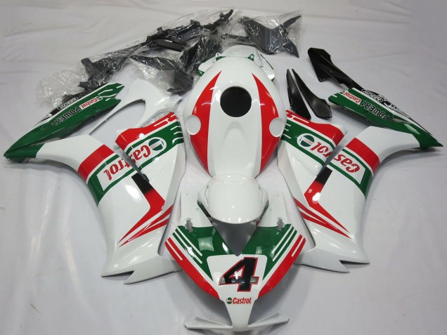 Carenados Moto Honda CBR1000RR 2012-2016 - Blanco Rojo Verde Castrol 4