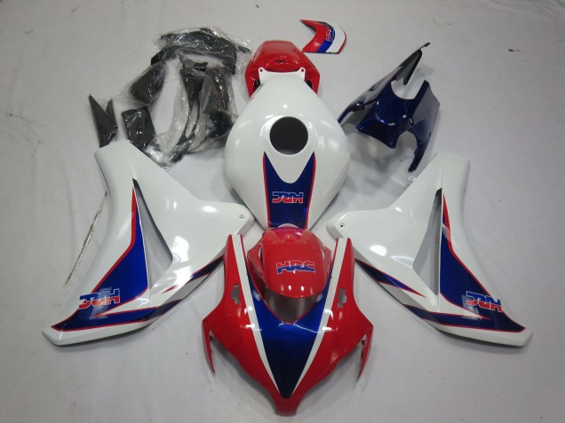 Carenados Moto Honda CBR1000RR 2008-2011 - Blanco Rojo Azul HRC Estilo