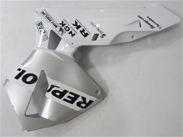 Carenado Moto Honda CBR600RR 2003-2004 - Blanco Plata Negro Repsol