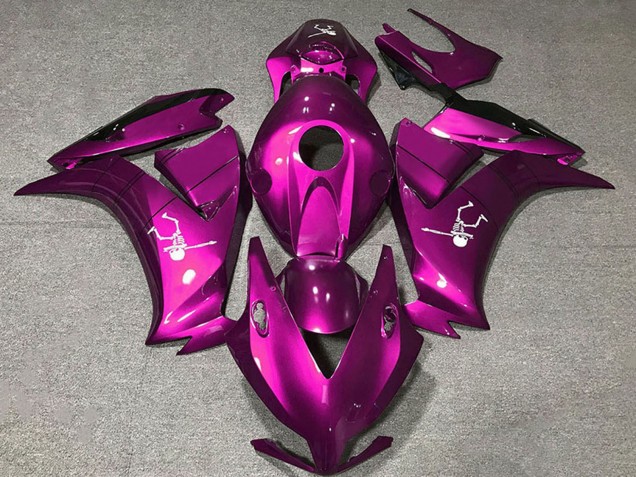 Carenados Moto Honda CBR1000RR 2012-2016 - Rosa Profundo Negro Brillante