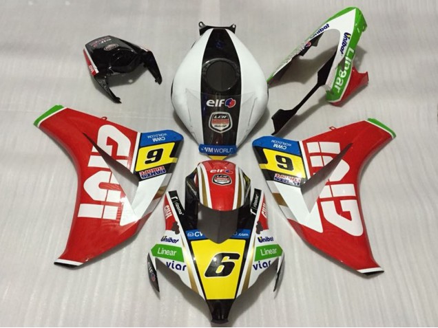 Carenados Moto Honda CBR1000RR 2008-2011 - Blanco Rojo Amarillo Verde Negro Givi 6