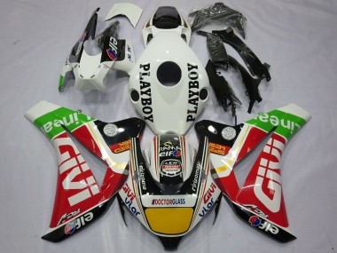 Carenados Moto Honda CBR1000RR 2008-2011 - Blanco Rojo Amarillo Verde Negro Givi Playboy