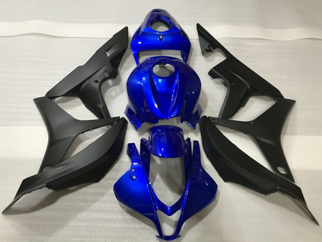 Kits Carenado Moto Honda CBR600RR 2007-2008 - Azul Negro Mate