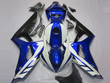 Carenado Moto Honda CBR1000RR 2006-2007 - Azul Blanco Negro Mate