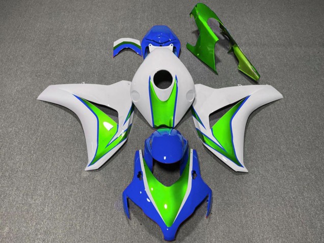 Carenados Moto Honda CBR1000RR 2008-2011 - Blanco Verde Azul