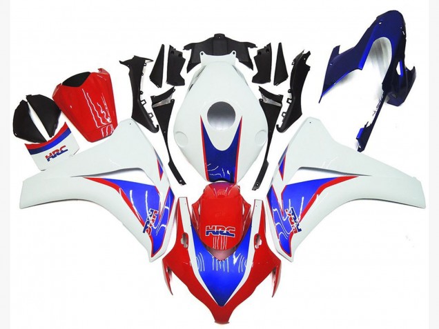 Kits Carenado Moto Honda CBR1000RR 2008-2011 - Blanco Azul Rojo HRC