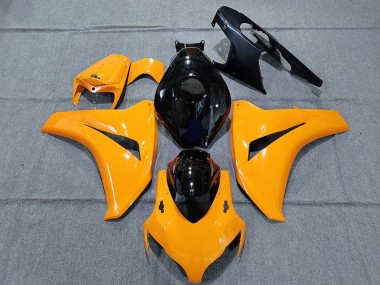 Carenados Moto Honda CBR1000RR 2008-2011 - Naranja Brillante Negro Brillante