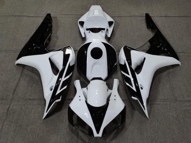 Carenado Moto Honda CBR1000RR 2006-2007 - Blanco Negro Brillante