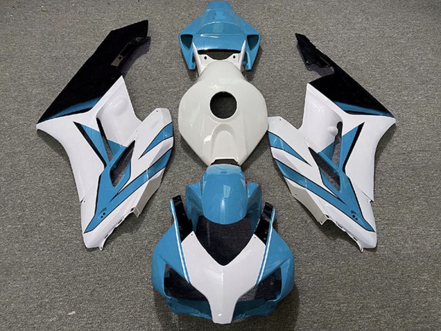 Carenados Moto Honda CBR1000RR 2004-2005 - Azul Claro Blanco Negro Brillante