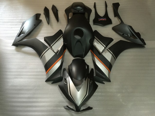 Carenados Moto Honda CBR1000RR 2012-2016 - Plata Naranja Negro Mate