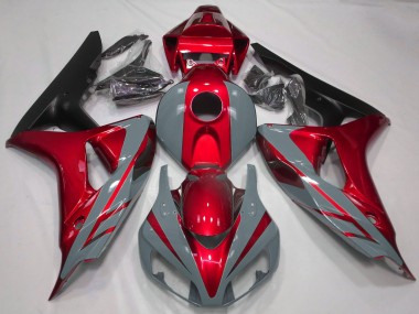Carenados Moto Honda CBR1000RR 2006-2007 - Nardo Gris Rojo Negro Mate